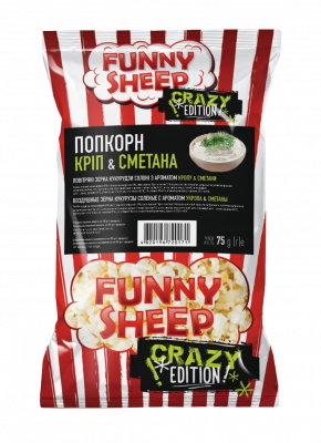 Попкорн з кропом і сметаною